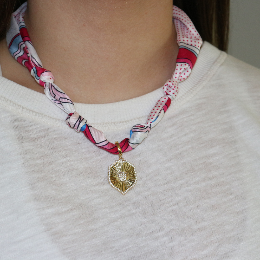 Wrapped in Strength Scarf Necklace