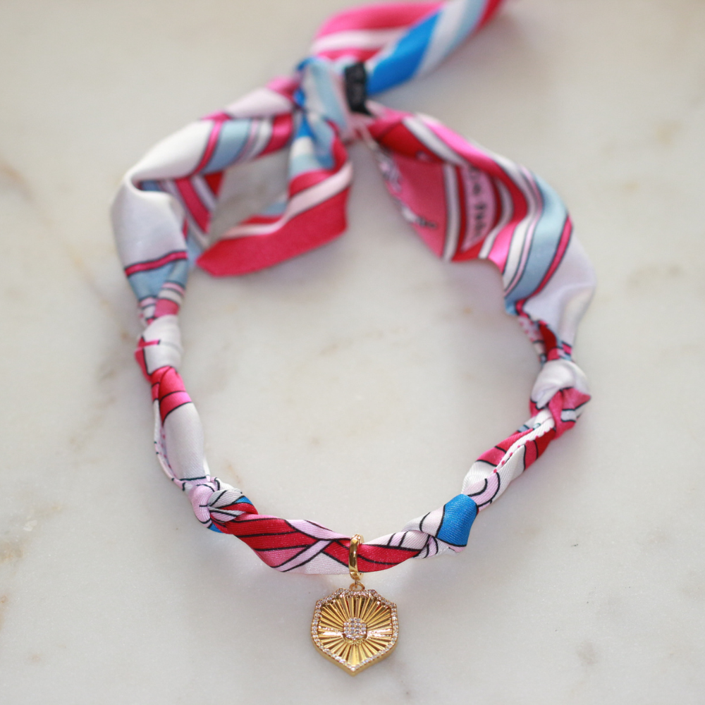 Wrapped in Strength Scarf Necklace