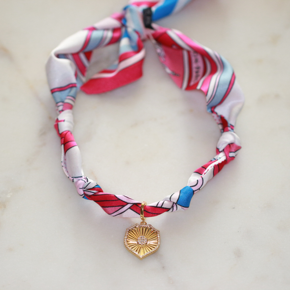 Wrapped in Strength Scarf Necklace