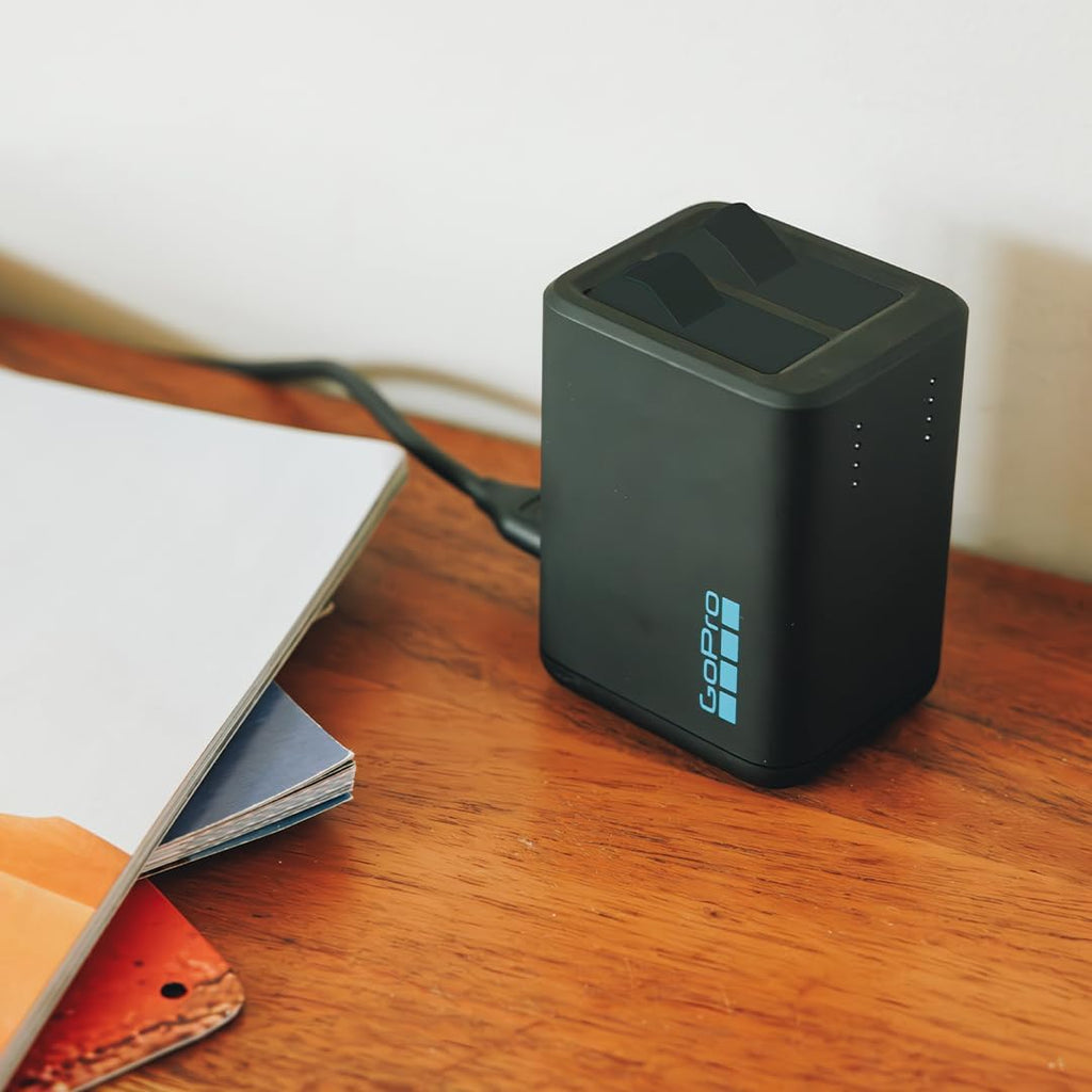 GoPro Dual Battery Charger + 2 Enduro Batteries for HERO13 Black