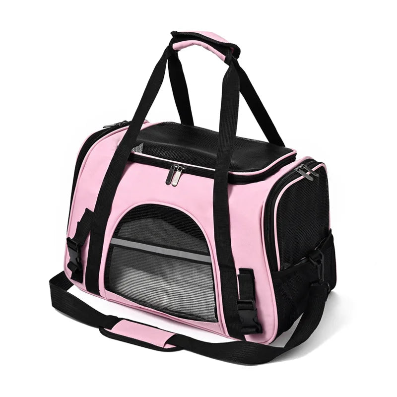 Pet Carriers Backpack Portable Breathable Foldable Shoulder Bag Cat Dog Carrier Bags Outgoing Travel Pets Handbag Transport Bag.