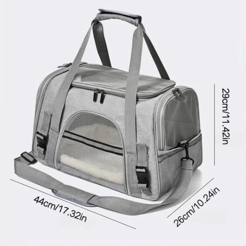 Pet Carriers Backpack Portable Breathable Foldable Shoulder Bag Cat Dog Carrier Bags Outgoing Travel Pets Handbag Transport Bag.