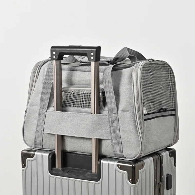 Pet Carriers Backpack Portable Breathable Foldable Shoulder Bag Cat Dog Carrier Bags Outgoing Travel Pets Handbag Transport Bag.